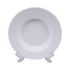 PLATE DEEP MARQUEE PLAIN WHITE Default Title - MamasJan Crockery
