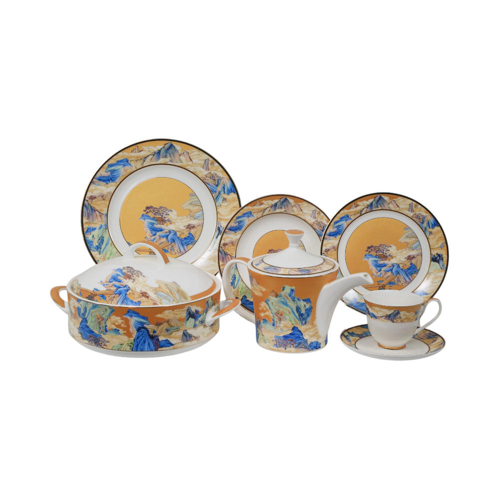 DINNER SET 71PC BONE CHINA SSW-08 Default Title - MamasJan Crockery