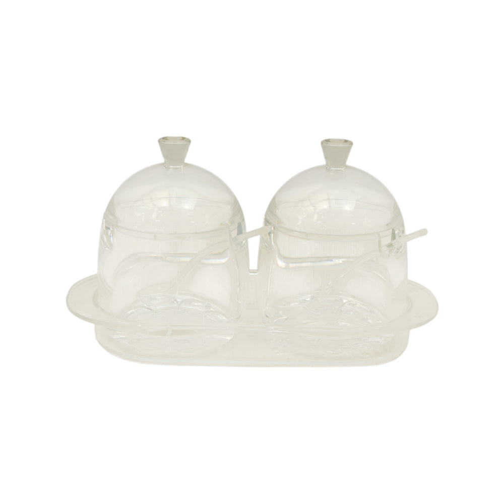 JAM POT SET 2PC ACRYLIC IR F1950 Default Title - MamasJan Crockery
