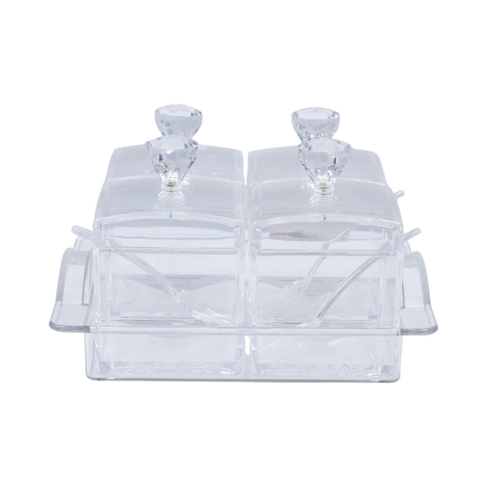 JAR SET 4PC ACRYLIC IR F4461 Default Title - MamasJan Crockery