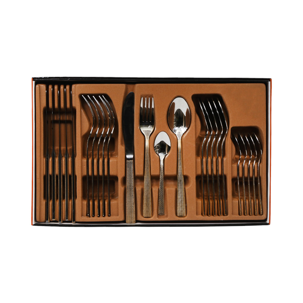 CUTLERY SET 24PC ALPEN BERG EE110 Default Title - MamasJan Crockery