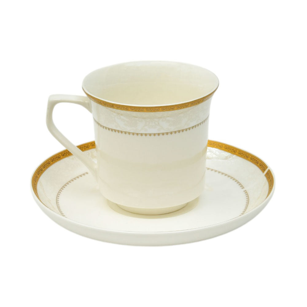 CUP & SAUCER BONE CHINA HO2 IMK (Pack of 6) Default Title - MamasJan Crockery
