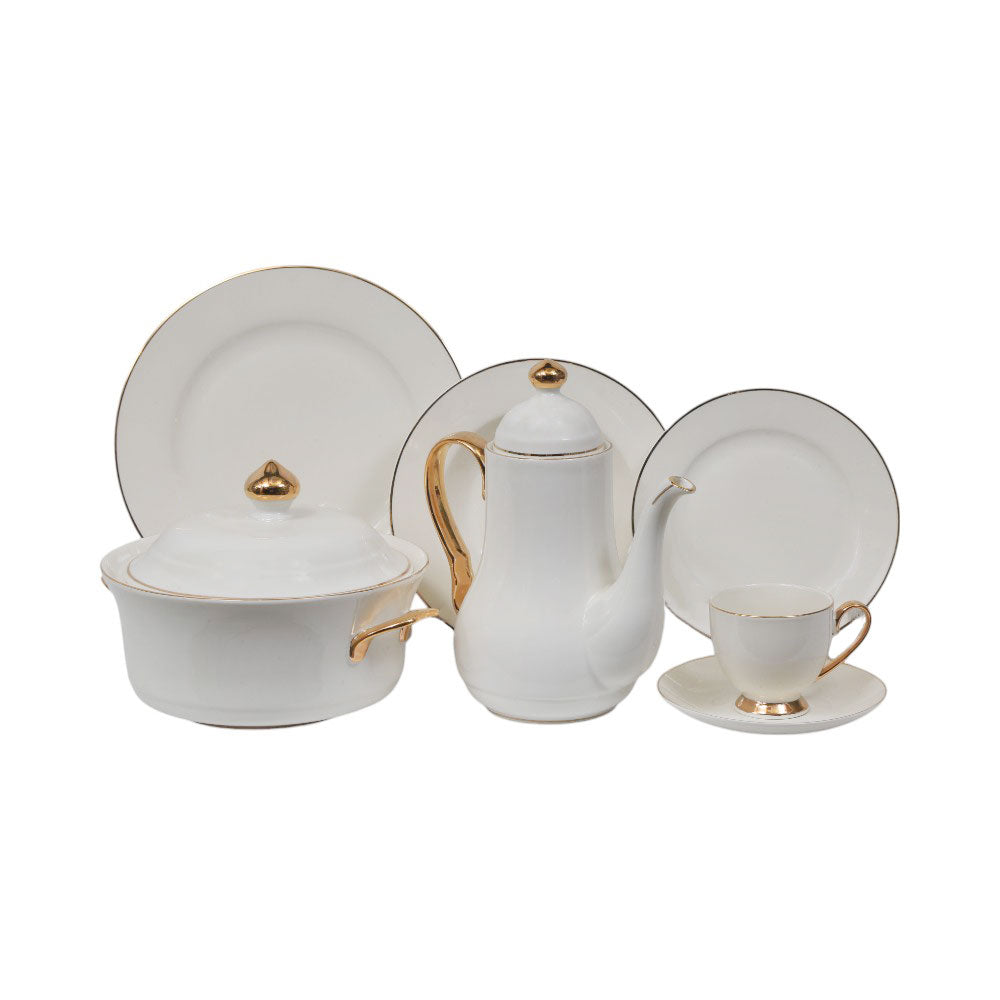 DINNER SET 61PC BONE CHINA TX-GGK KC Default Title - MamasJan Crockery