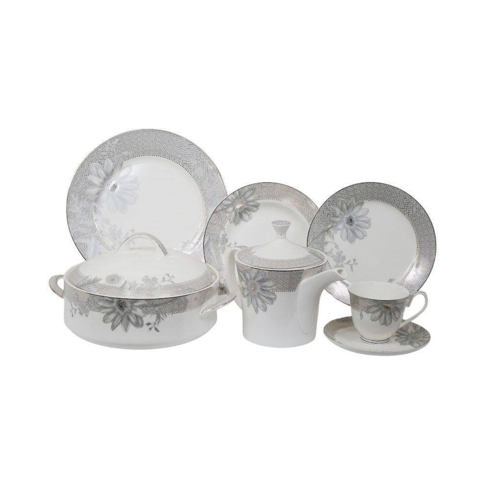 DINNER SET 71PC BONE CHINA SSW-01P Default Title - MamasJan Crockery