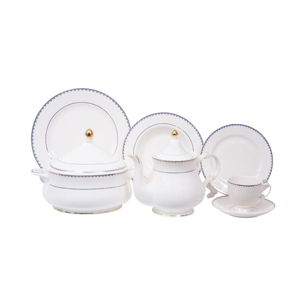 DINNER SET 61PC BONE CHINA GW-G01 ET Default Title - MamasJan Crockery