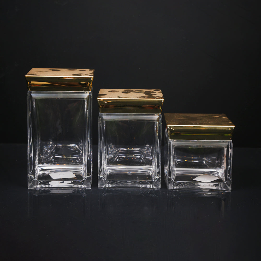 JAR SET 3PC ACRYLIC 4531G Default Title - MamasJan Crockery