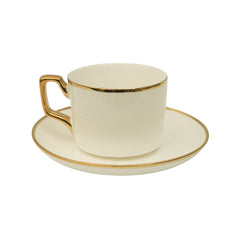 CUP SAUCER BONE CHINA GGK SH141 KF (Pack of 6) Default Title - MamasJan Crockery