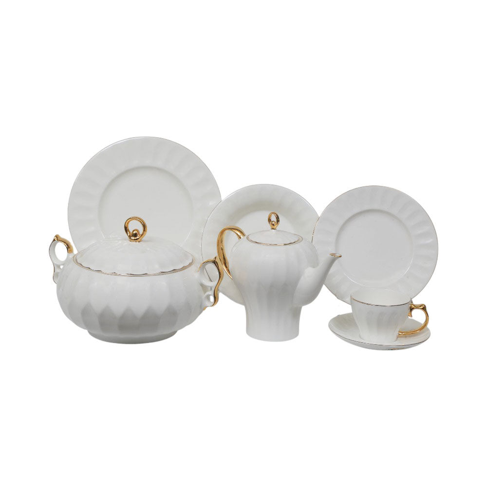DINNER SET 61PC FINE BONE CHINA KYX KF Default Title - MamasJan Crockery