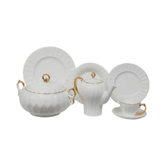 DINNER SET 61PC FINE BONE CHINA KYX KF Default Title - MamasJan Crockery