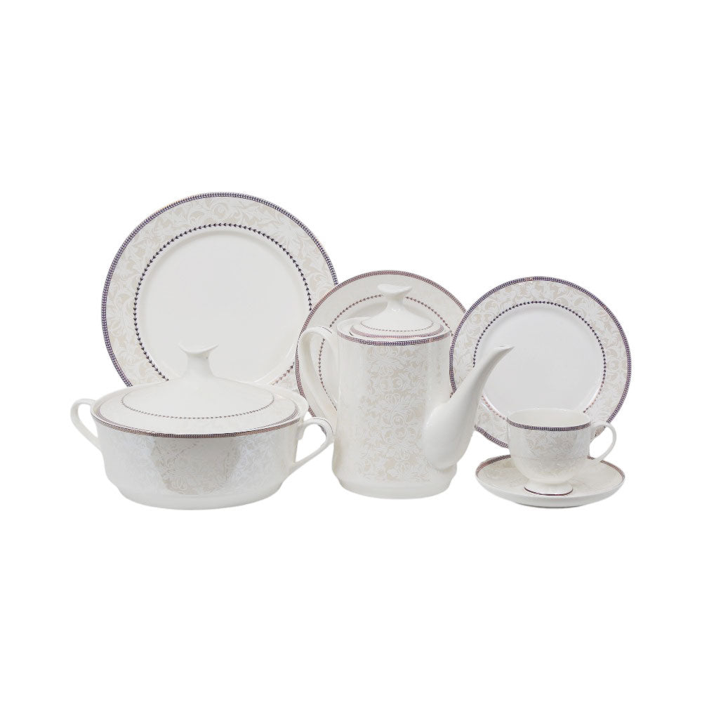 DINNER SET 61PC BONE CHINA HN2007 KC Default Title - MamasJan Crockery