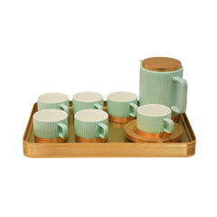 COFFEE SET 15PC CERAMIC 119 SKY BLUE MT Default Title - MamasJan Crockery
