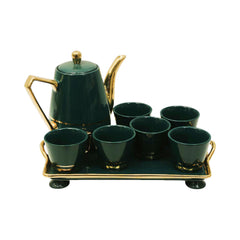 COFFEE SET 9PC CERAMIC SHINE COLLECTION SL19505G Default Title - MamasJan Crockery