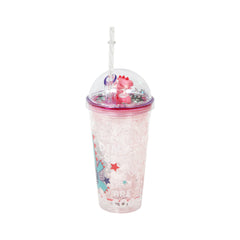 MUG WITH STRAW ACRYLIC 450ML IR ZSB-020068-1 Default Title - MamasJan Crockery