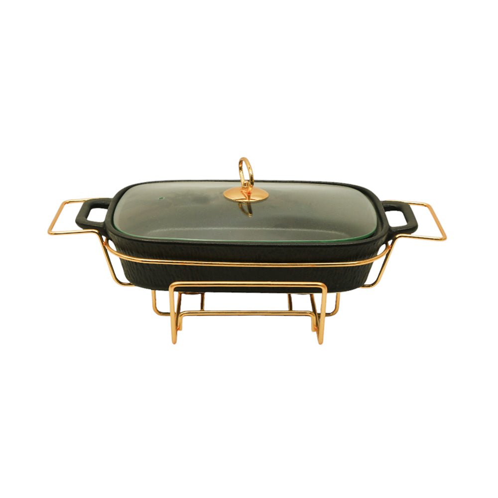 DONGA SQUARE 14.5INCH HOME PLUS CX2421N MATT BLACK MT Default Title - MamasJan Crockery
