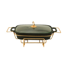 DONGA SQUARE 14.5INCH HOME PLUS CX2421N MATT BLACK MT Default Title - MamasJan Crockery