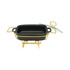 DONGA SQUARE 11.5INCH HOME PLUS CX2420N MATT BLACK MT Default Title - MamasJan Crockery