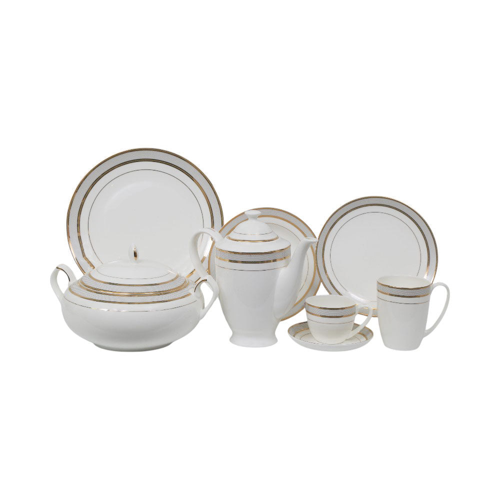DINNER SET 85PC BONE CHINA AZDS018 ET Default Title - MamasJan Crockery