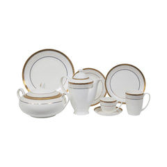 DINNER SET 85PC BONE CHINA AZDS007 ET Default Title - MamasJan Crockery