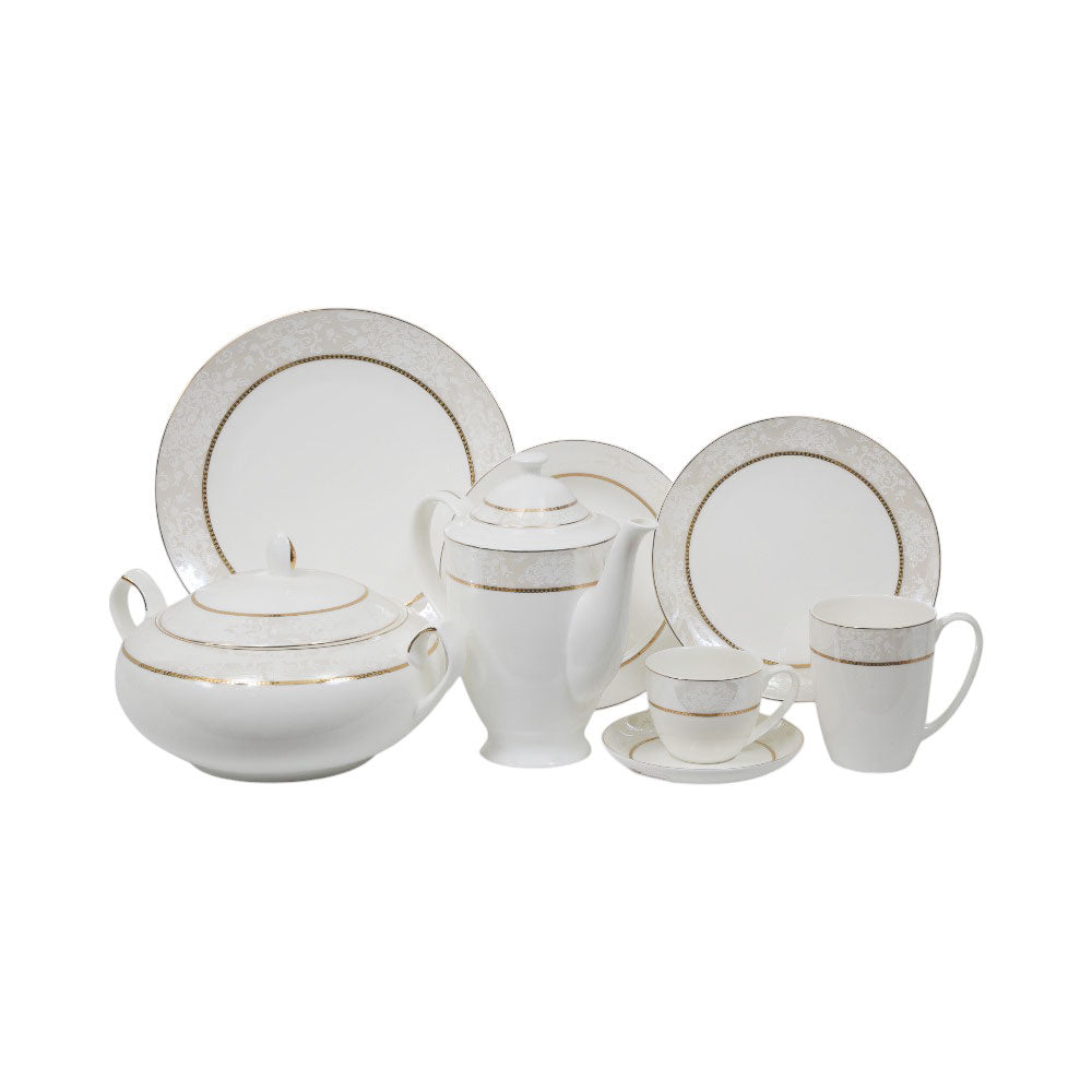 DINNER SET 85PC BONE CHINA AZDS036 ET Default Title - MamasJan Crockery