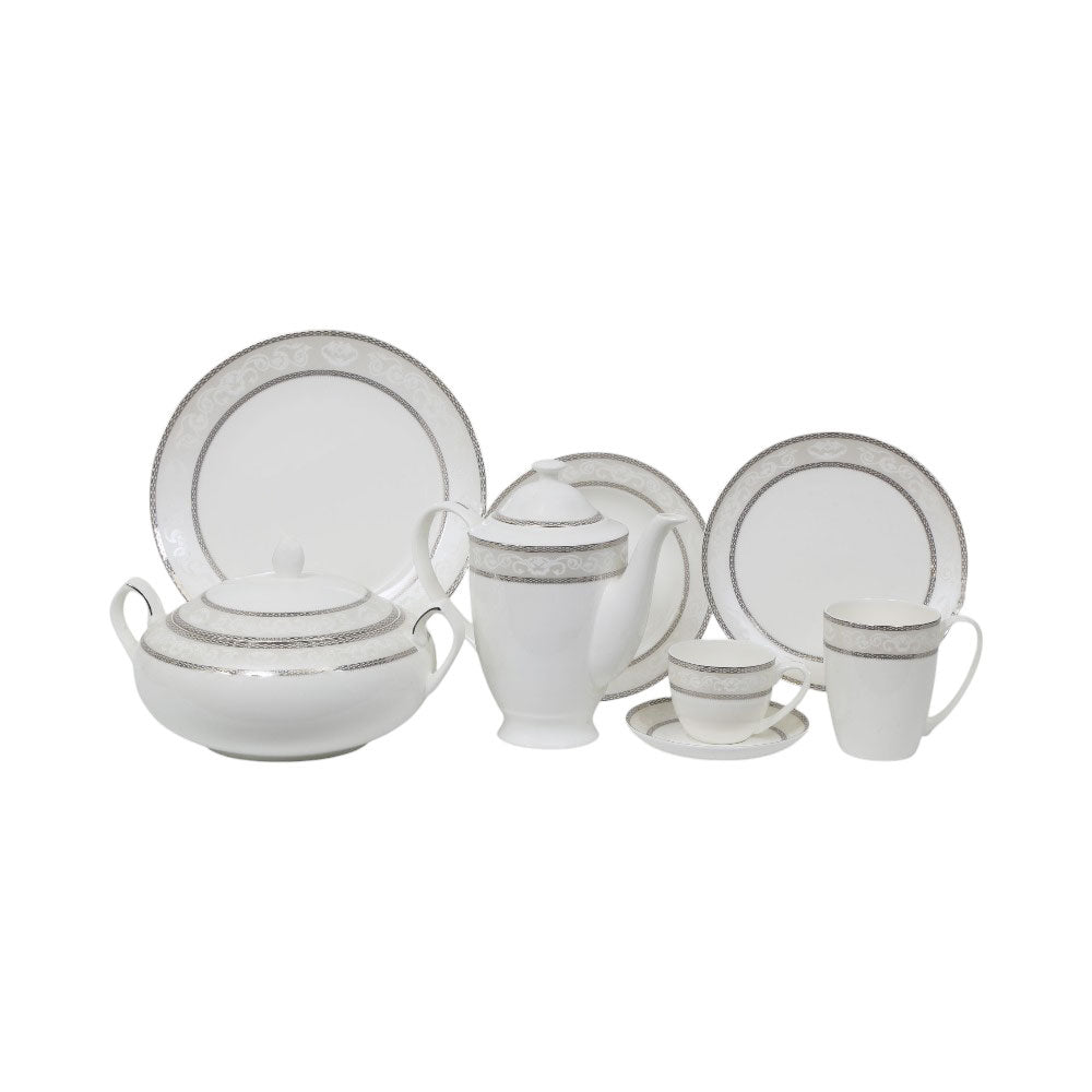 DINNER SET 85PC BONE CHINA AZDS027 ET Default Title - MamasJan Crockery