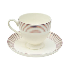 CUP SAUCER BONE CHINA FD 03326 KF (Pack of 6) Default Title - MamasJan Crockery