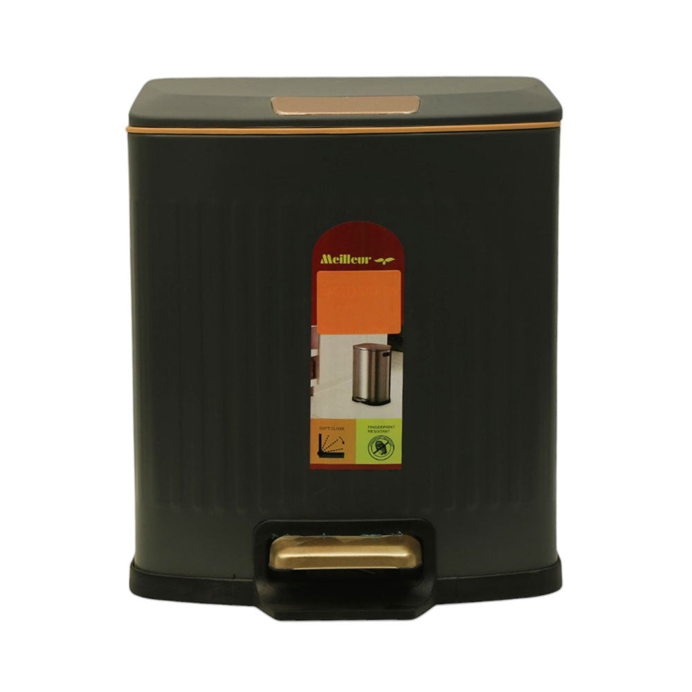 DUST BIN IR JF-A7-9L GREY Default Title - MamasJan Crockery