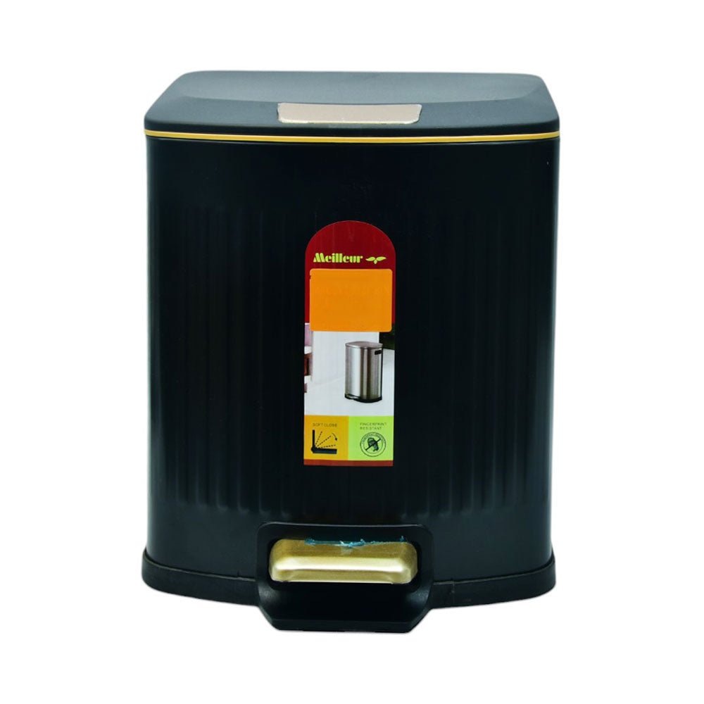 DUST BIN IR JF-A7-9L BLACK Default Title - MamasJan Crockery