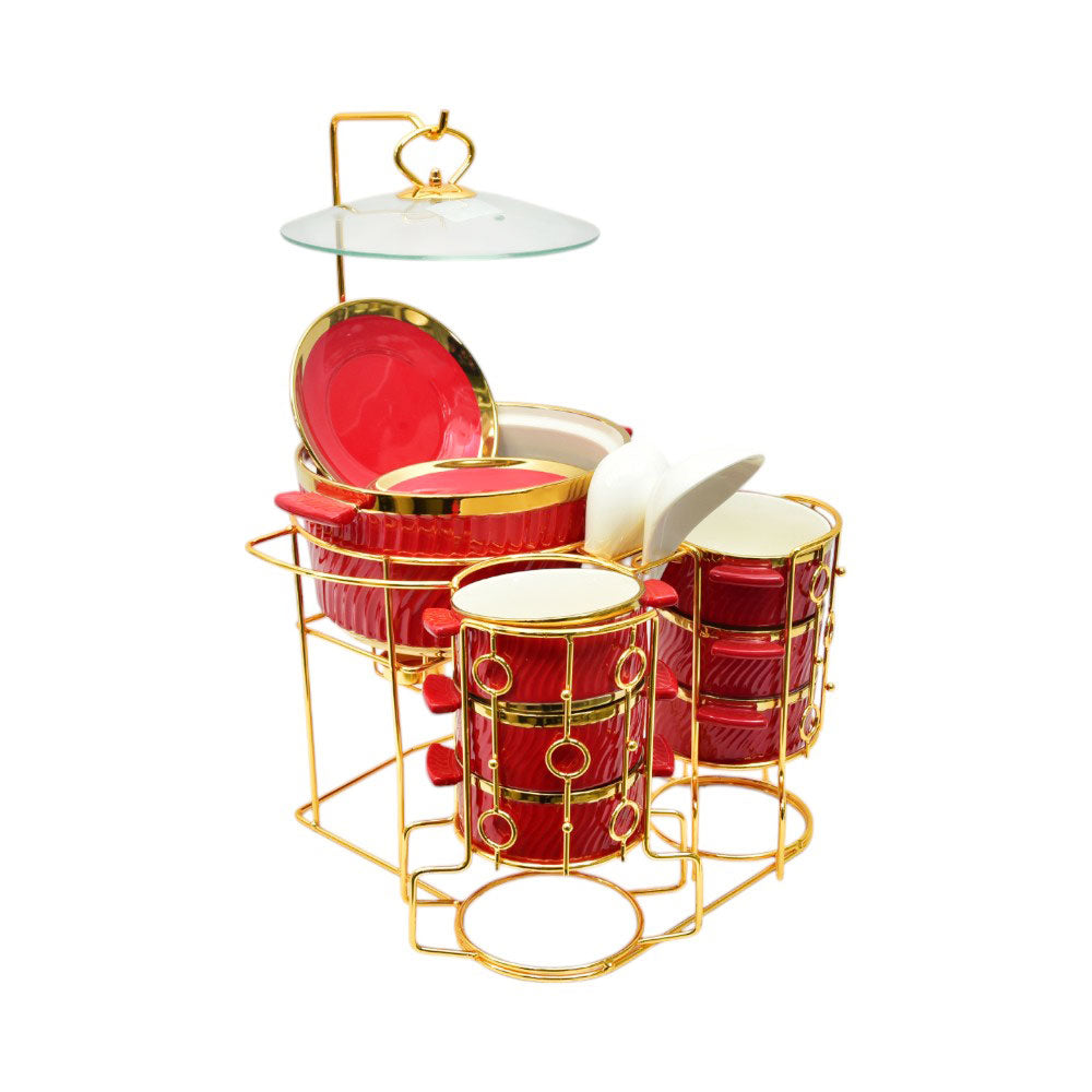 SOUP SET MORE & MORE 22PC CX1011G RED Default Title - MamasJan Crockery