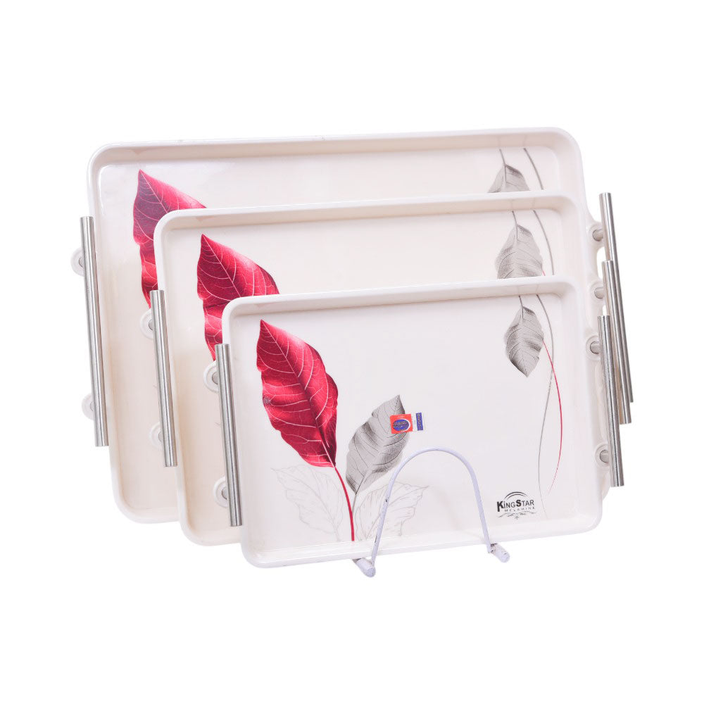 TRAY SET 3PC MELAMINE SUPERIOR-3 Default Title - MamasJan Crockery