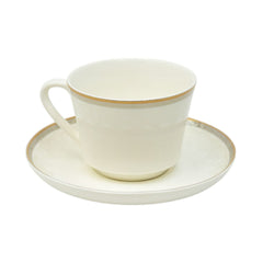 CUP & SAUCER BONE CHINA JA011 TMC (Pack of 6) Default Title - MamasJan Crockery