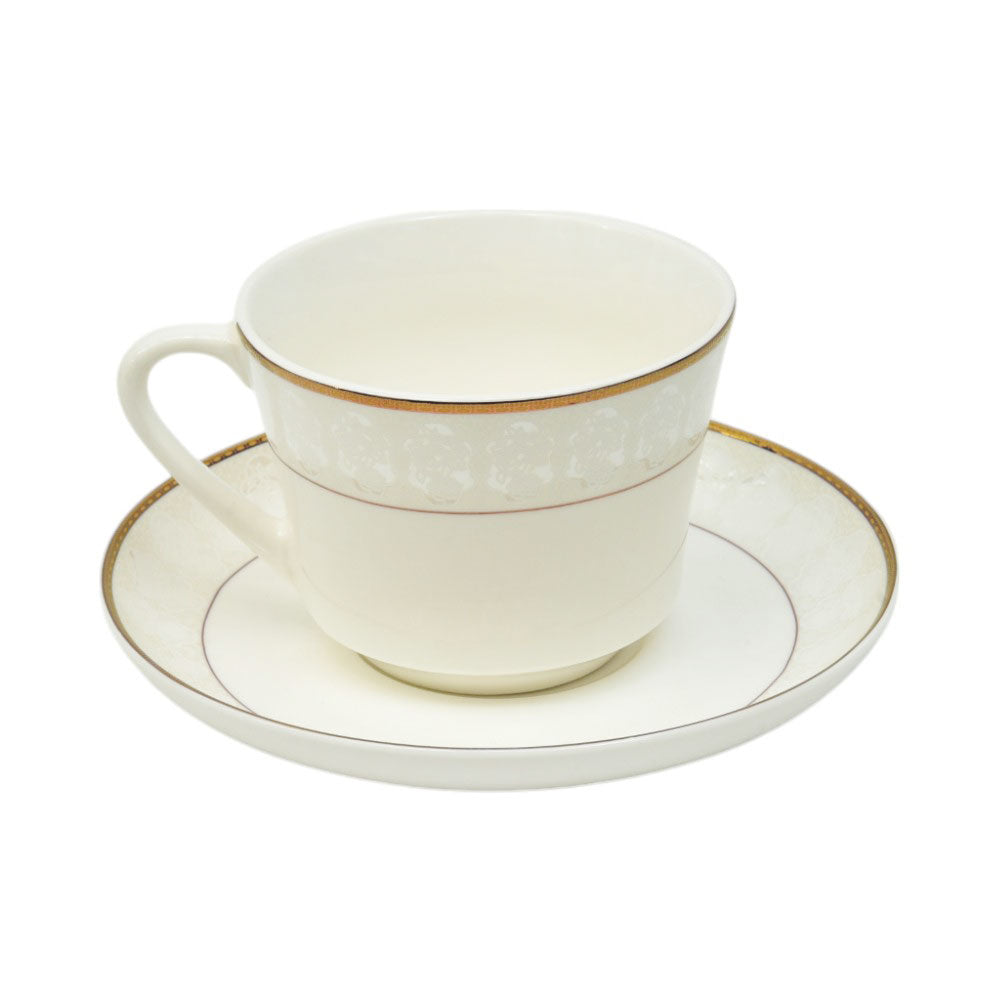 CUP & SAUCER BONE CHINA JA015 TMC (Pack of 6) Default Title - MamasJan Crockery