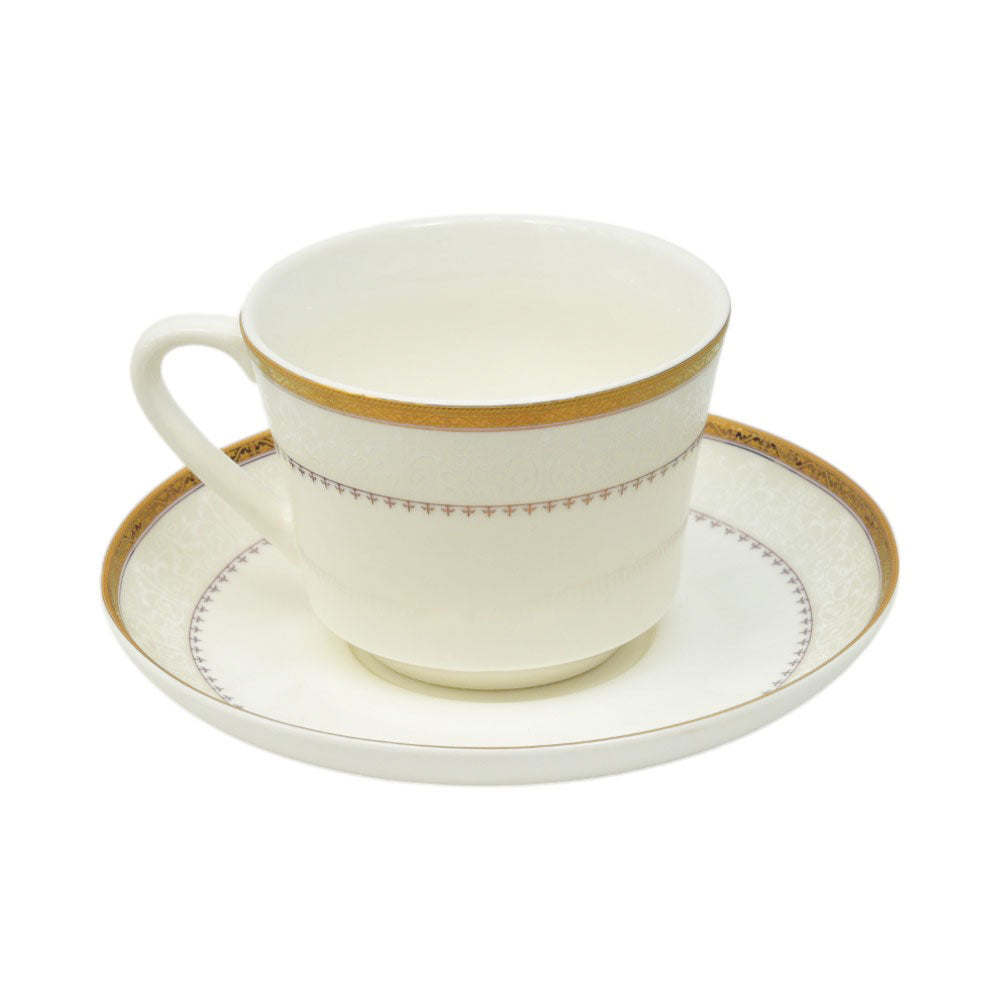 CUP & SAUCER BONE CHINA JA005 TMC (Pack of 6) Default Title - MamasJan Crockery