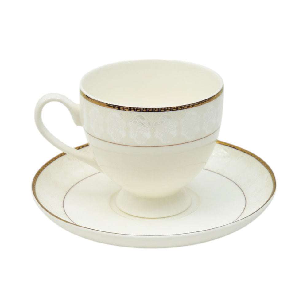 CUP & SAUCER BONE CHINA FD015 TMC (Pack of 6) Default Title - MamasJan Crockery