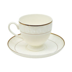 CUP & SAUCER BONE CHINA FD015 TMC (Pack of 6) Default Title - MamasJan Crockery