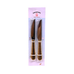 "COCKTAIL STEAK KNIFE 8 GOLD PLATED ART 212 6PCS""" Default Title - MamasJan Crockery