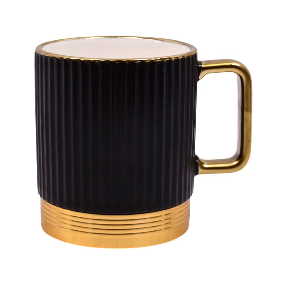 MUG PORCELAIN BLACK 5-1 MKT Default Title - MamasJan Crockery