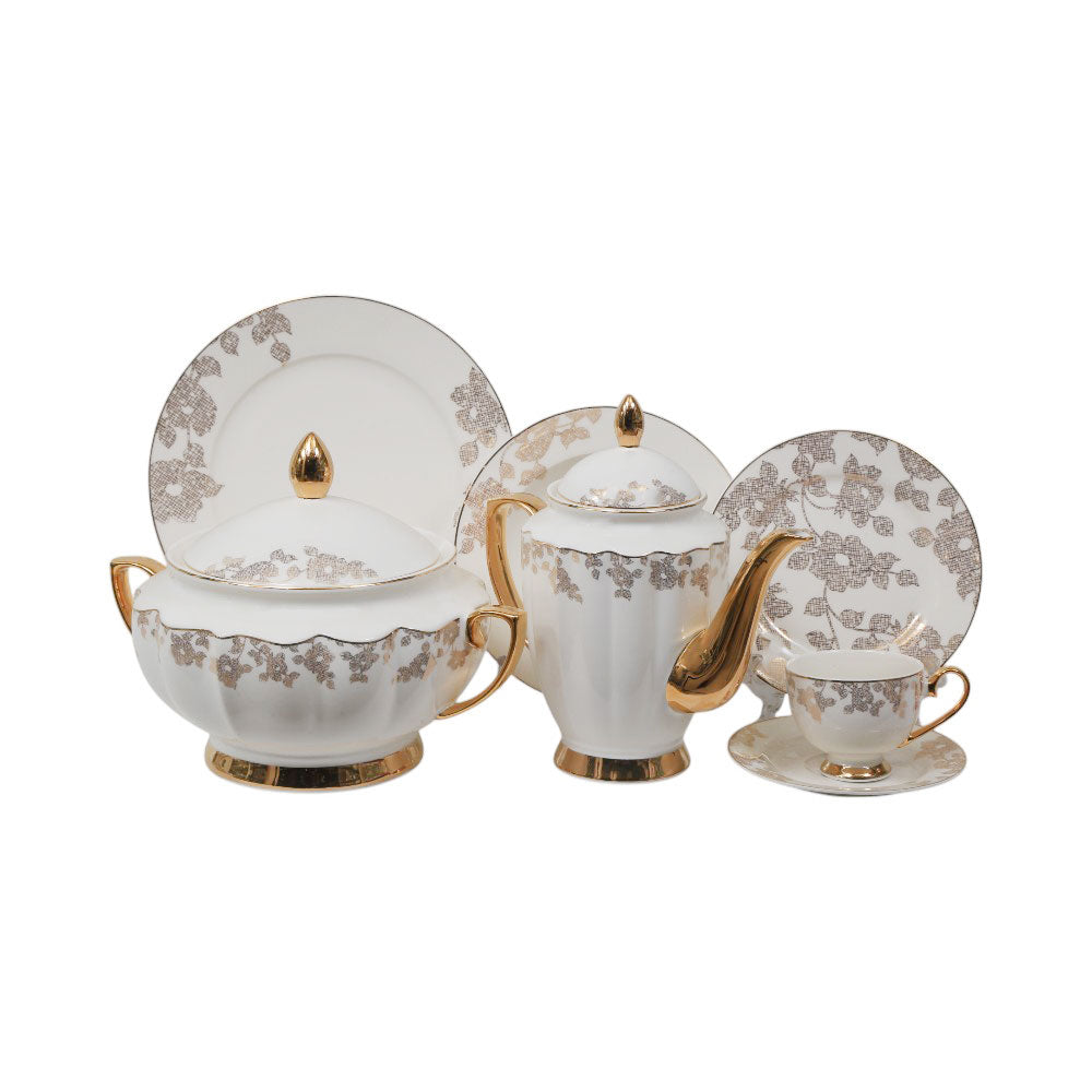 DINNER SET 65PC MORE & MORE DS23C169 AW Default Title - MamasJan Crockery