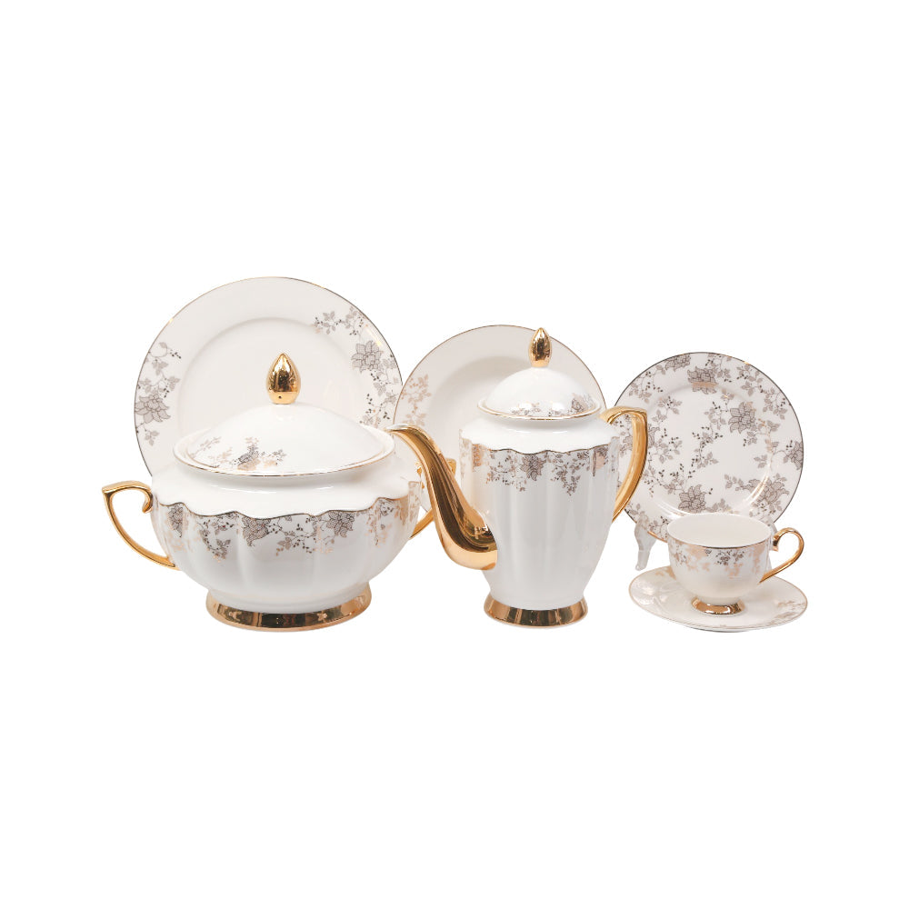 DINNER SET 65PC MORE & MORE DS24A068 AW Default Title - MamasJan Crockery
