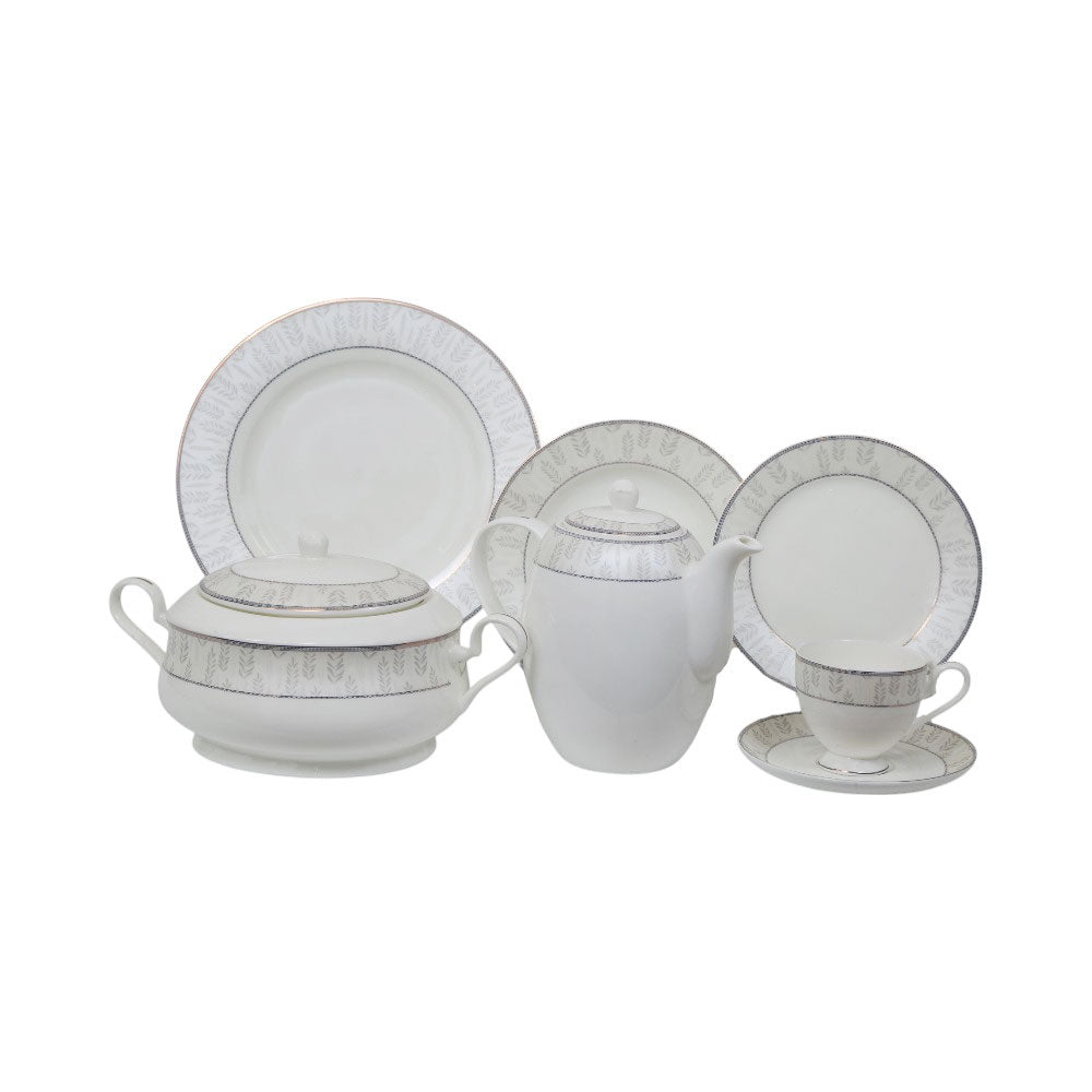 DINNER SET 61PC SUPERBONE JT004 RC Default Title - MamasJan Crockery