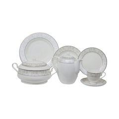 DINNER SET 61PC SUPERBONE JT004 RC Default Title - MamasJan Crockery