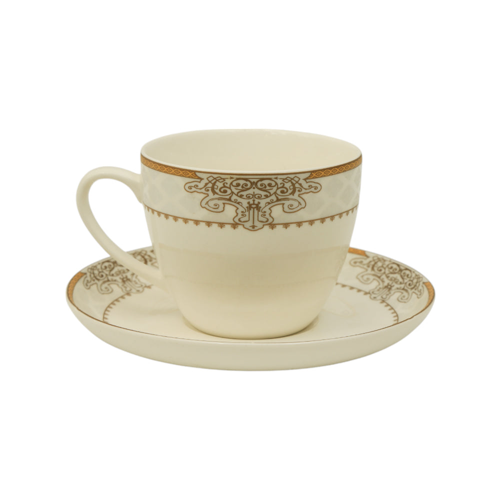 CUP & SAUCER BONE CHINA 146-02911 RC (Pack of 6) Default Title - MamasJan Crockery