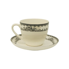 CUP & SAUCER BONE CHINA 146-02734 RC (Pack of 6) Default Title - MamasJan Crockery