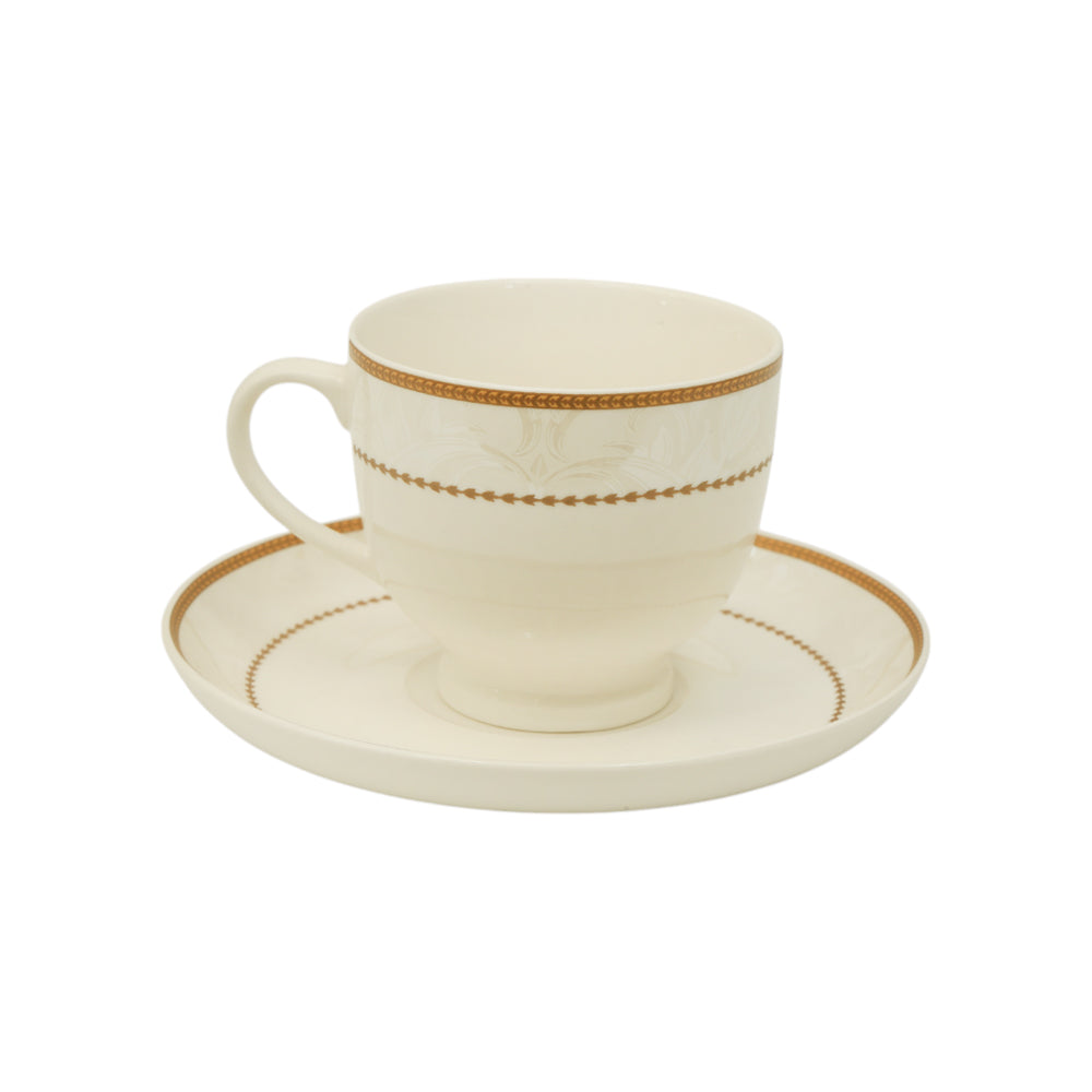 CUP & SAUCER BONE CHINA LEMON 02773 RC (Pack of 6) Default Title - MamasJan Crockery