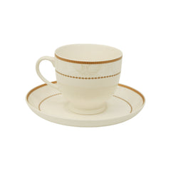CUP & SAUCER BONE CHINA LEMON 02773 RC (Pack of 6) Default Title - MamasJan Crockery