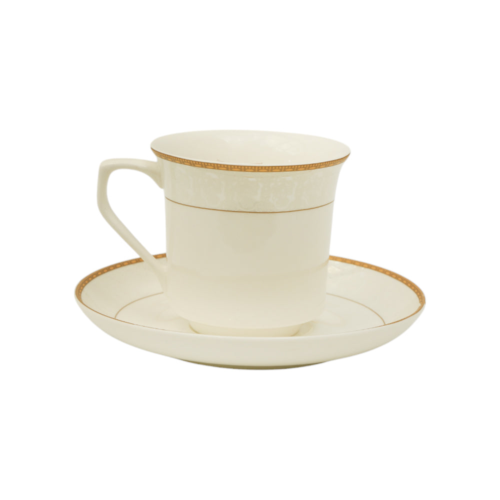 CUP & SAUCER BONE CHINA 123-03390 RC (Pack of 6) Default Title - MamasJan Crockery