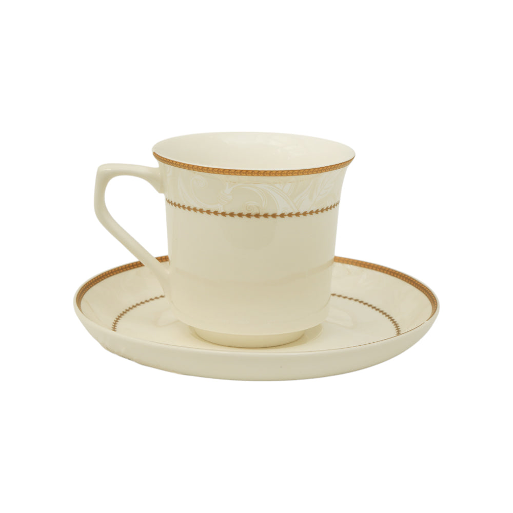 CUP & SAUCER BONE CHINA 123-02773 RC (Pack of 6) Default Title - MamasJan Crockery