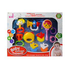 D48 BABY CONCERT RATTLE SET 10PCS Default Title - MamasJan Toys