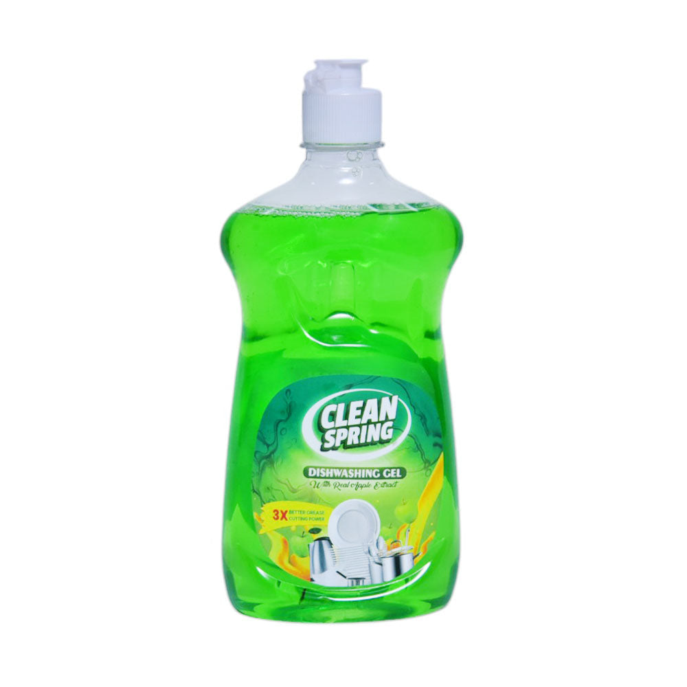 CLEAN SPRING DISH WASH LIQUID APPLE 500 ML Default Title - MamasJan Grocery Nonfood