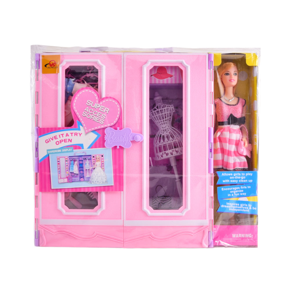 KD8812 BEAUTY DOLL WITH ACC D Default Title - MamasJan Toys