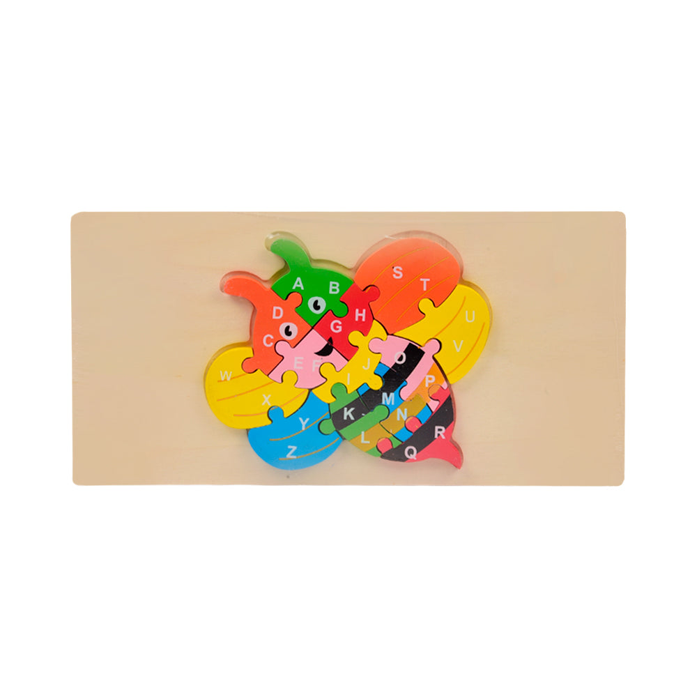 WOODEN PUZZLE BOARD ABC HONEY BEE Z.B Default Title - MamasJan Toys